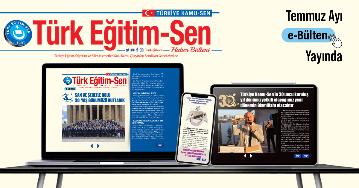 Türk Eğitim-SEN E-Bülten 203. Sayı Yayında