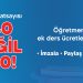 ÖĞRETMENLER ALIN TERİNİN KARŞILIĞINI ALSIN,EK DERS ÜCRETLERİ YÜZDE 100 ARTIRILSIN!